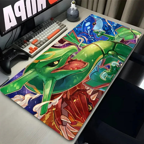Navak Carpet Green Dragon Clouds Mouse Pad XXL PC Japan Anime R-rayquaza Mousepad Laptop P-pokemons Gamer Keyboard Rug Cool Desk Mat Carpet