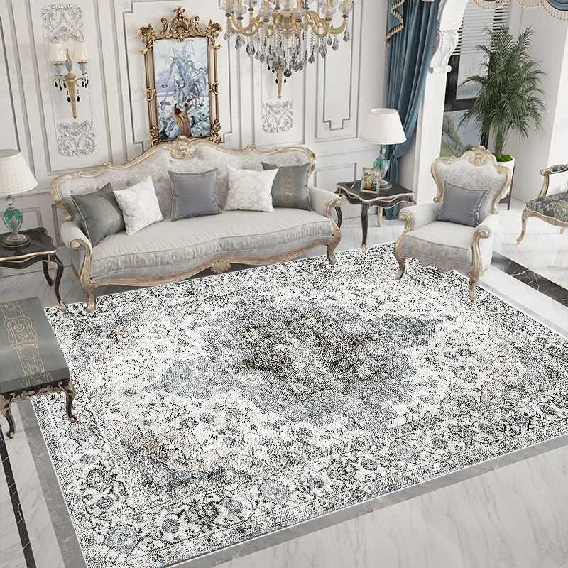 Navak Carpet Ethnic Style Carpet for Living Room Home Decoration Bedroom Carpets Large Area Luxury Rug American Hairless Coffee Table Mat