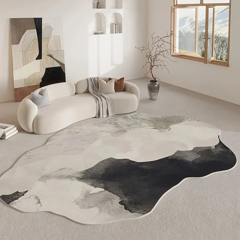 Navak Carpet Exclusive Picks Facecloth Carpet Shaped Minimalist Living Room Mats Bedroom Rugs Coffee Table Sofa Mats Stain-Resistant Rugs Home Decor