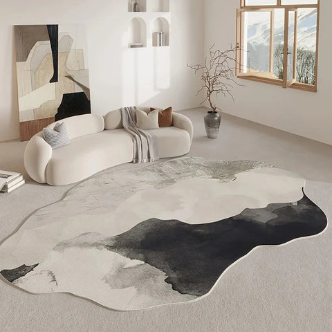 Navak Carpet Exclusive Picks Facecloth Carpet Shaped Minimalist Living Room Mats Bedroom Rugs Coffee Table Sofa Mats Stain-Resistant Rugs Home Decor