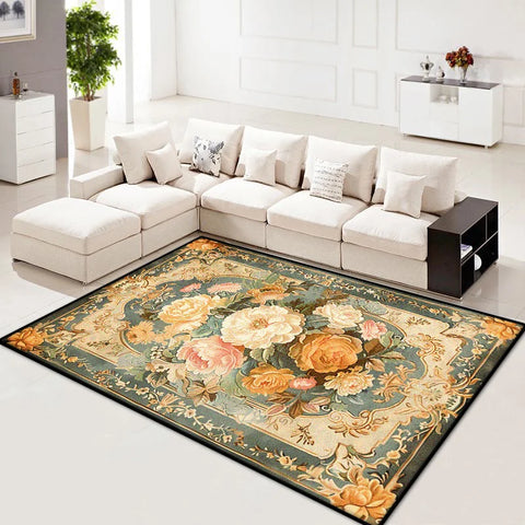 Navak Carpet Luxury Living Room Carpet Nordic Style Retro Decoration Home Sofa Area Large Rugs Bedroom Bedside Non-slip Soft Floor Mats Ковер