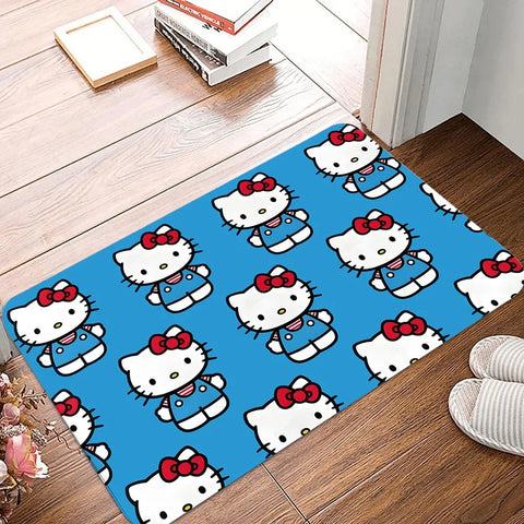 Navak Carpet Daily Picks Disney Hello Kitty Floor Mat Polyester Home Carpet Non Slip Entryway Rug Living Room Bathroom Bedroom Kitchen Doormat
