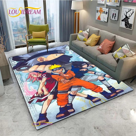 Navak Carpet Naruto Cartoon Anime Carpet for Living Room Bedroom Cute Rugs Kitchen Table Door Kids Un-slip Floor Mats Alfombra Birthday gift