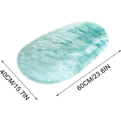 Navak Carpet Tie-dyed New Non Slip Imitation Wool Long Hair Carpet Floor Protection Bedroom Mats Faux Fur Sheepskin Rug Soft Rugs