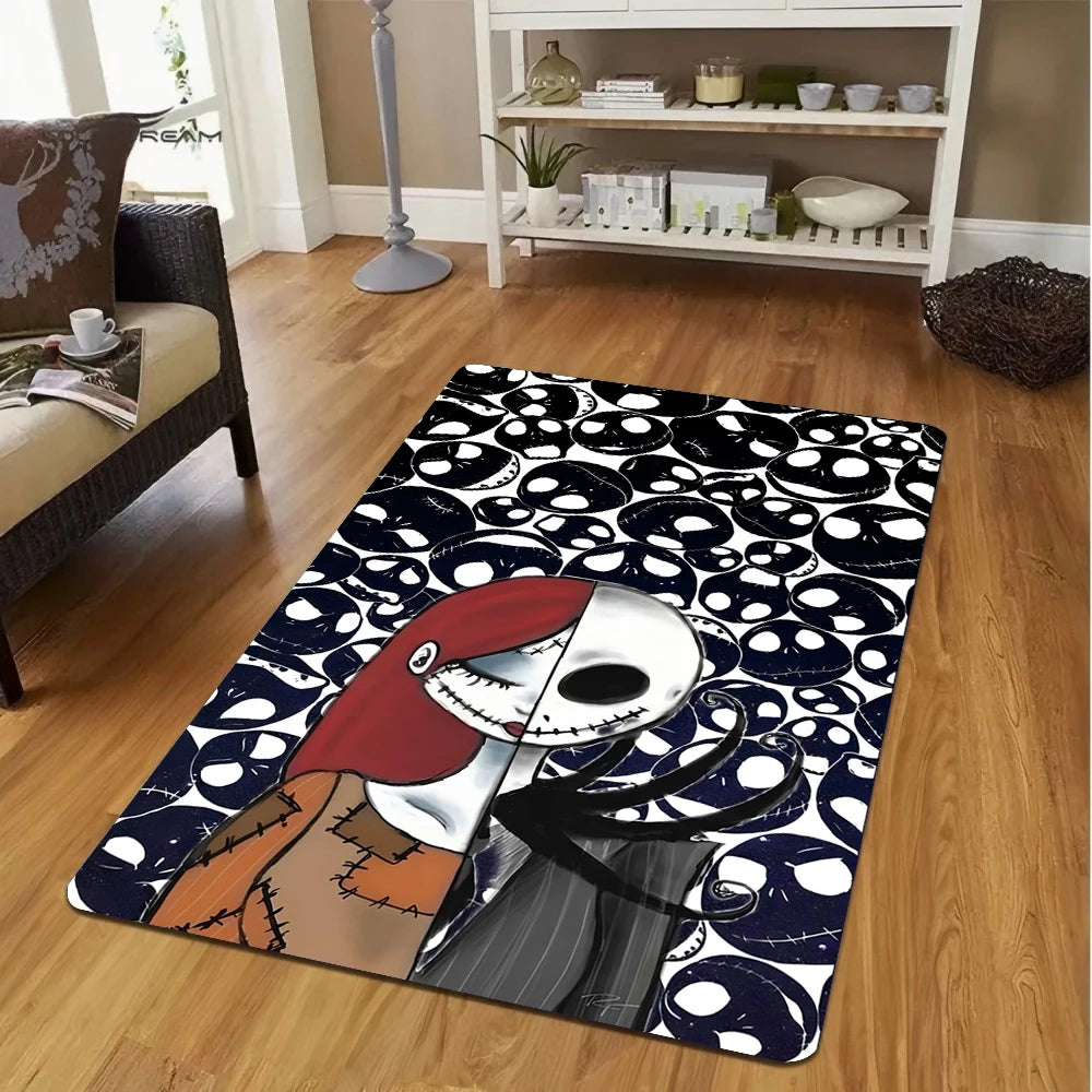 Navak Carpet Daily Picks Disney The Nightmare Before Christmas Jack Skellington Carpets for Girl Room Floor Mat Home Decor Non-Slip Rug Doormat