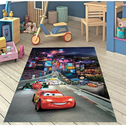 Navak Carpet Daily Picks Motorway Road Car Floor Carpet McQueen Cartoon Car Rug for Kids Room Decor Minimalist Nursery Child Play Mat Gift Ideas