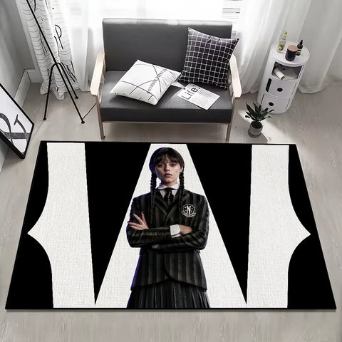 Navak Carpet horror movie W-WednesdayS-2 small carpet Rug Carpet Home Decor Bedroom Mat Hallway Balcony Carpet Entrance Doormat Decoration