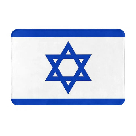 Navak Carpet Israel Flag Anti-slip Doormat Floor Mat Sand Scraping Carpet Rug for Kitchen Entrance Home Bathroom Living room Footpad Mats