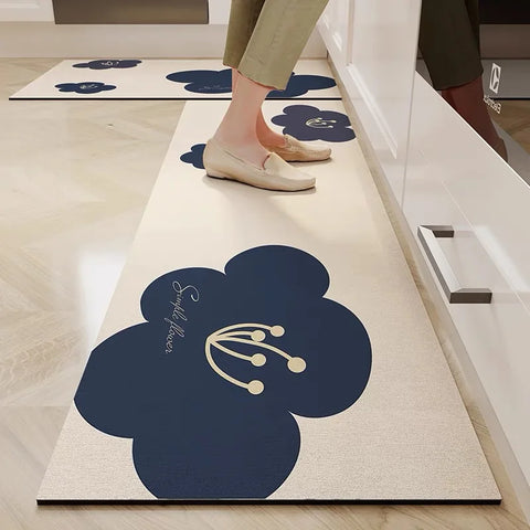 Navak Carpet Exclusive Picks Modern Simple Long Water-Absorbent Oil-Absorbent Diatomite Floor Mats Restaurant Special Non-Slip Foot Mats