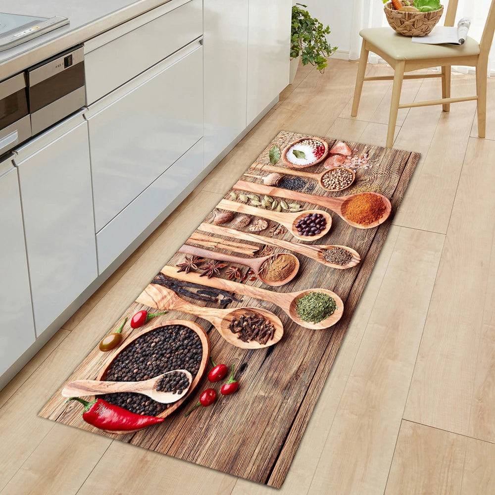 Navak Carpet Modern Kitchen Mat Home Entrance Doormat Hallway Bedroom Living Room Decoration Floor Carpet Balcony Bathroom Anti-Slip Long Rug