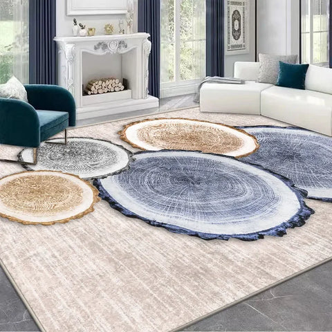 Navak Carpet Light Luxury Rugs for Bedroom Anti-slip Bedside Rug Large Area Living Room Decoration Soft Carpet Washable Cloakroom Floor Mat