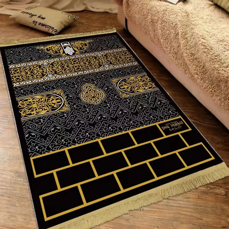 Navak Carpet Islam Thick Prayer Rug Man Prayer Mat for Muslim Ramadan Thickened Soft Man Prayer Mat Portable Prayer Rugs kids Prayer Rug