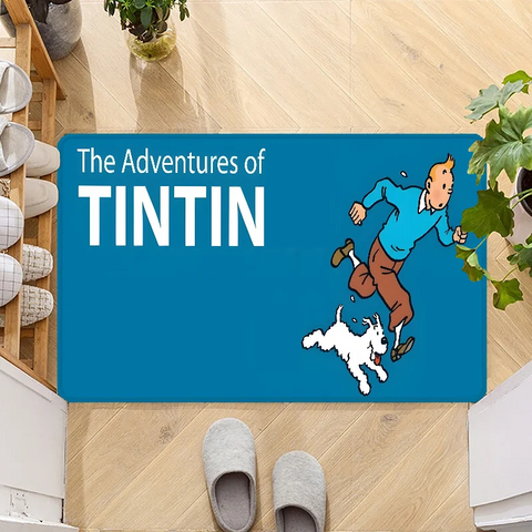 Navak Carpet The Adventures of Tintins Door Mat Entrance Non-slip Doormat Washable Kitchen Carpet Hallway Rugs Bathroom Bath Door Mats