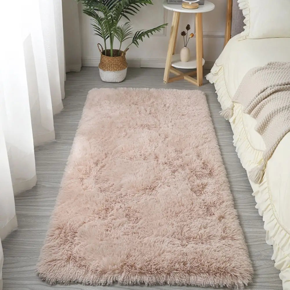 Navak Carpet Bedside Rugs For Children's Room Cute Girls Floor Soft Mat Living Room Decoration White Fluffy Large Kids Pink Bedroom Carpet