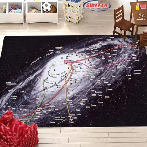Navak Carpet New Shelves! 3D Classic Movie Theme Carpet, Living Room Bedroom Office Children's Room of Choice, Non-slip Machine Washable Mat