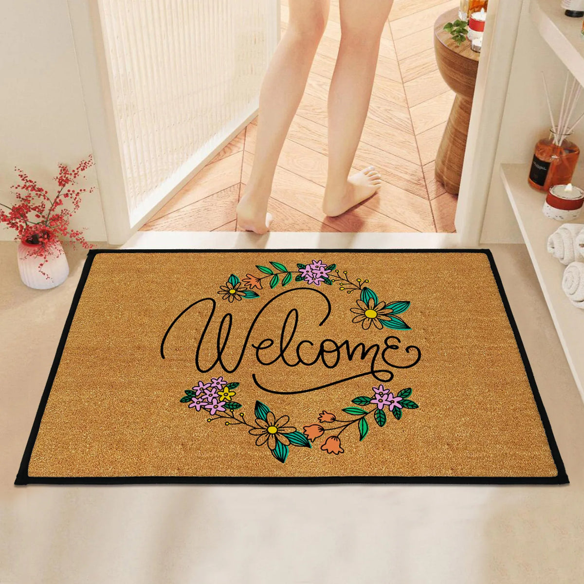 Navak Carpet Crystal velvet door mat, non-slip bathroom mat, absorbent machine washable balcony mat; bedroom carpet