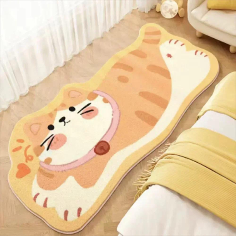 Navak Carpet Exclusive Picks Upgraded Material Funny Cartoon Bedroom Bedside Rug Living Room Bathroom Kitchen Non-slip Washable Carpet Mat Home Decor