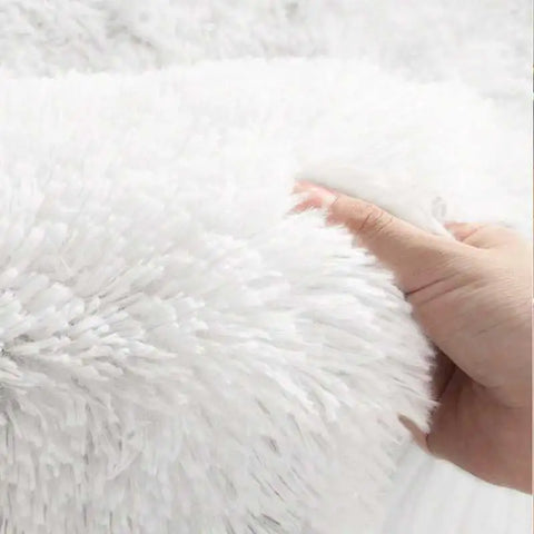 Navak Carpet Furry Carpet Living Room Mat Modern Bedroom Nordic Style Decoration Carpet Large Size Black Gray White Non Slip Children's Rugs