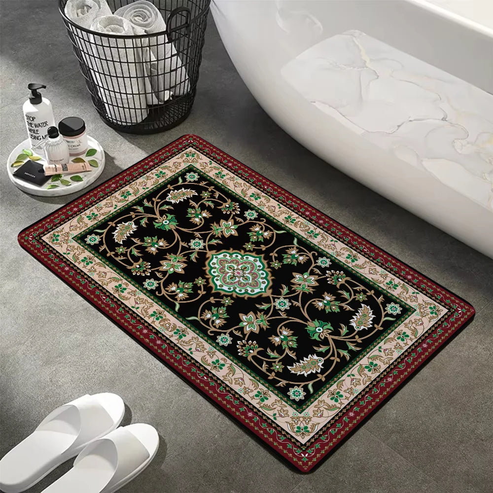 Navak Carpet Turkey Persian Bohemian Room Mats Anti-slip Absorb Water Long Strip Cushion Bedroon Mat Welcome Doormat