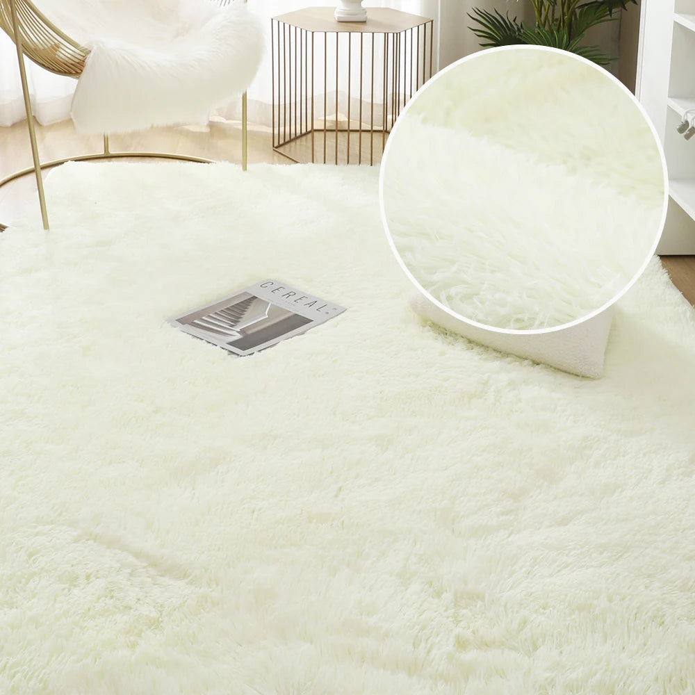 Navak Carpet Hairy Rainbow Rugs for Children Bedroom Soft Furry Carpets Living Room Kids Baby Room Nursery Playroom Cute Room Decor Area Rug