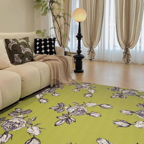 Navak Carpet Flower Shape Living Room Decoration Soft Carpet Large Size Rugs for Bedroom Washable Lounge Floor Mat Washable Cloakroom Rug