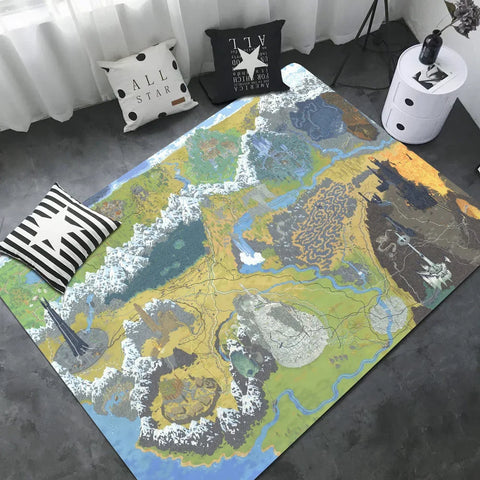 Navak Carpet L-Lords Game Rings Hallway Carpet Retro Multiple Choice Living Room Kitchen Rug Non-Slip Welcome Rug