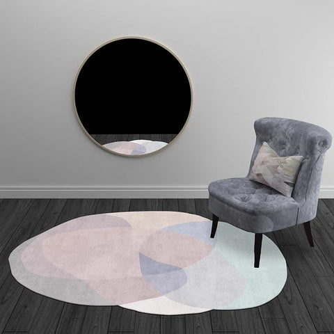 Navak Carpet Irregular Shapes Living Room Decoration Carpet Nordic Style Rugs for Bedroom Thick Plush Lounge Floor Mat Fluffy Soft Study Rug
