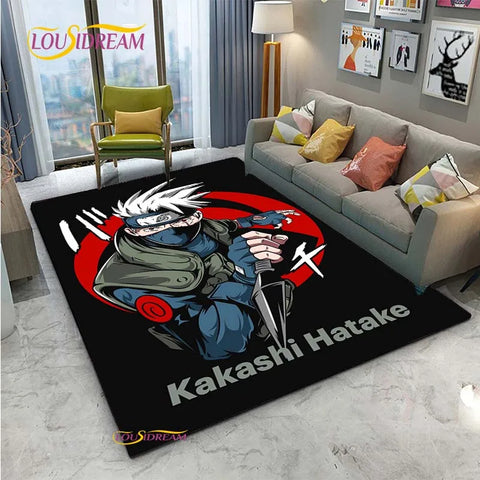 Navak Carpet Naruto Cartoon Anime Carpet for Living Room Bedroom Cute Rugs Kitchen Table Door Kids Un-slip Floor Mats Alfombra Birthday gift