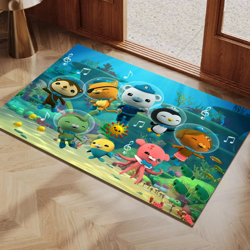 Navak Carpet The Octonauts Cartoon Door Mat Washable Non-Slip Living Room Sofa Chairs Area Mat Kitchen Toilet Rug