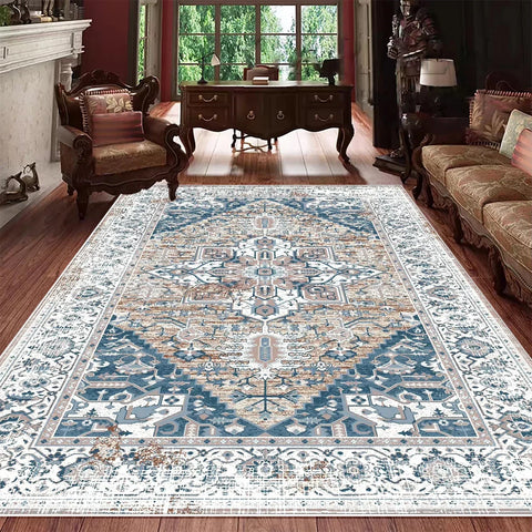 Navak Carpet Classic Persian Style Luxury Rug Elegant Washable Carpet for Living Room Bedroom Sophisticated Home Decor Floor Mat Kitchen Mat