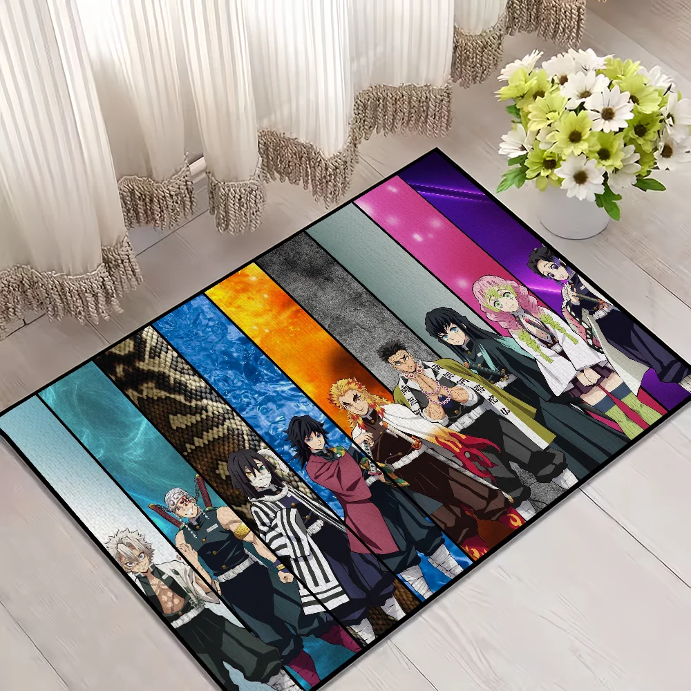 Navak Carpet Anime D-DemonS Cool S-SlayerS small carpet For House Bedroom Decoration Kitchen Bath Super Absorbent Rug Carpet Foot Non-slip