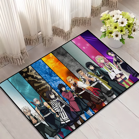 Navak Carpet Anime D-DemonS Cool S-SlayerS small carpet For House Bedroom Decoration Kitchen Bath Super Absorbent Rug Carpet Foot Non-slip