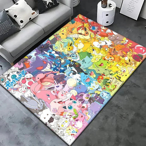 Navak Carpet Daily Picks Pokemon Cartoon Carpet Rug Living Room Bedroom Decoration Picnic Camp Kitchen Carpet Crawling Carpet Decoration