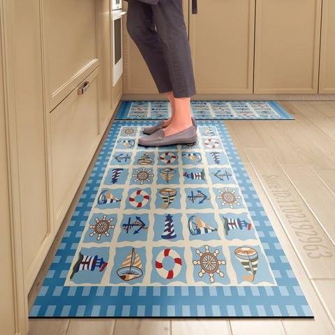 Navak Carpet Non-slip Kitchen Mat Long Rugs Crystal Velvet Carpet for Living Room Absorbent Foot Mats Bedroom Doormat Alfombra Small Rugs