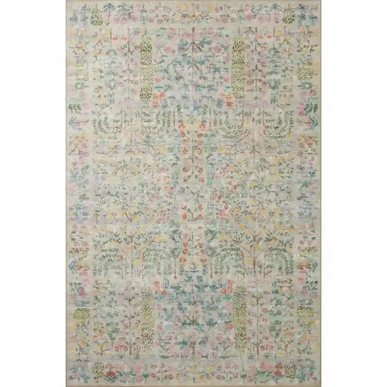 Navak Carpet Palace Princess Beige Carpet for Living Room Elegant Persian Ethnic Style Rug Boho Home Bedroom Bedside Decor Non Slip Floor Mat