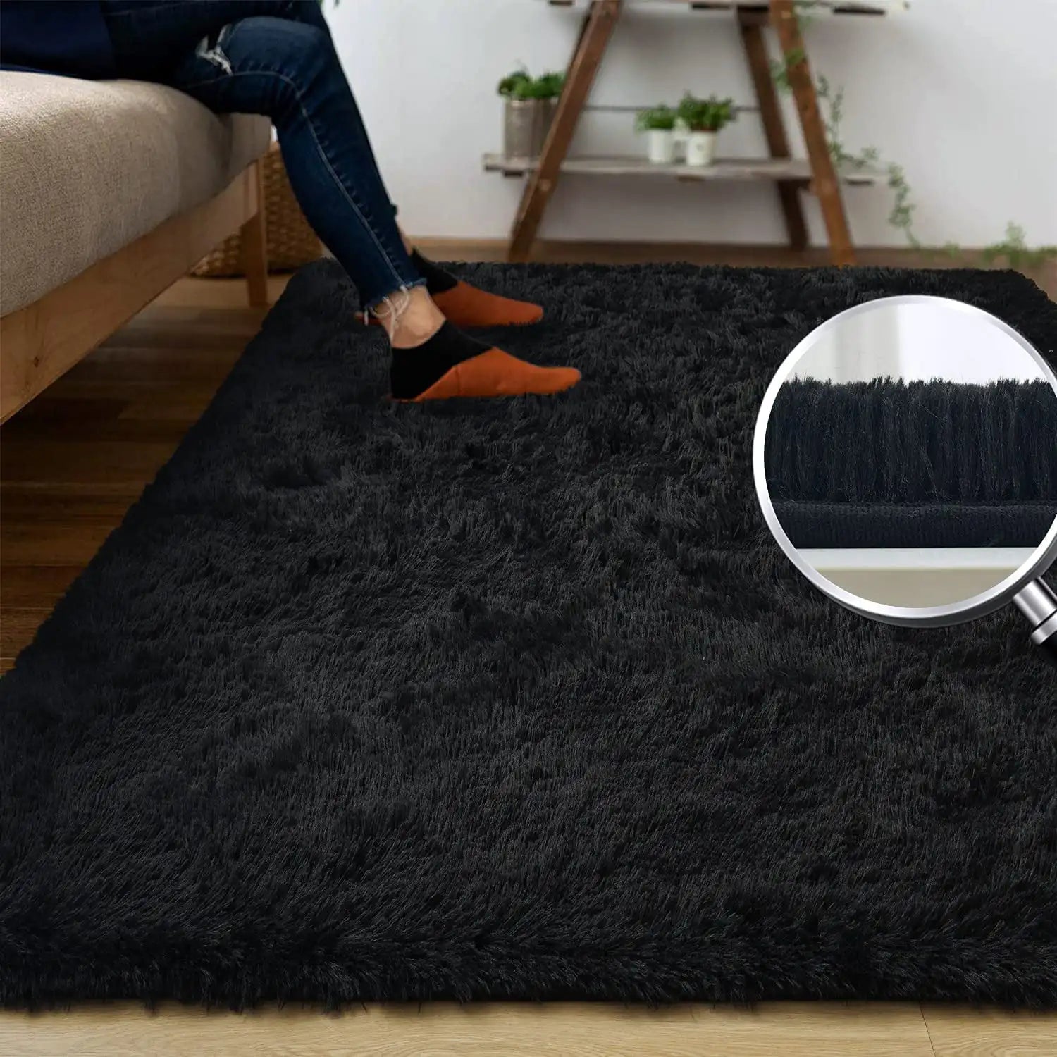 Navak Carpet Fluffy Rug Indoor Plush Soft Carpet for Living Room Anti-Skid Durable Area Rug for Girls Bedroom Kids Room Carpets