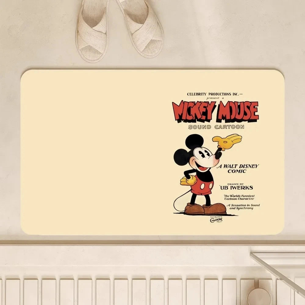 Navak Carpet Daily Picks DISNEY Mickey  Floor Mat Bedroom Decoration Balcony Doormat Living Room Rug Rugs Kitchen and Bathroom Doorway Decoration