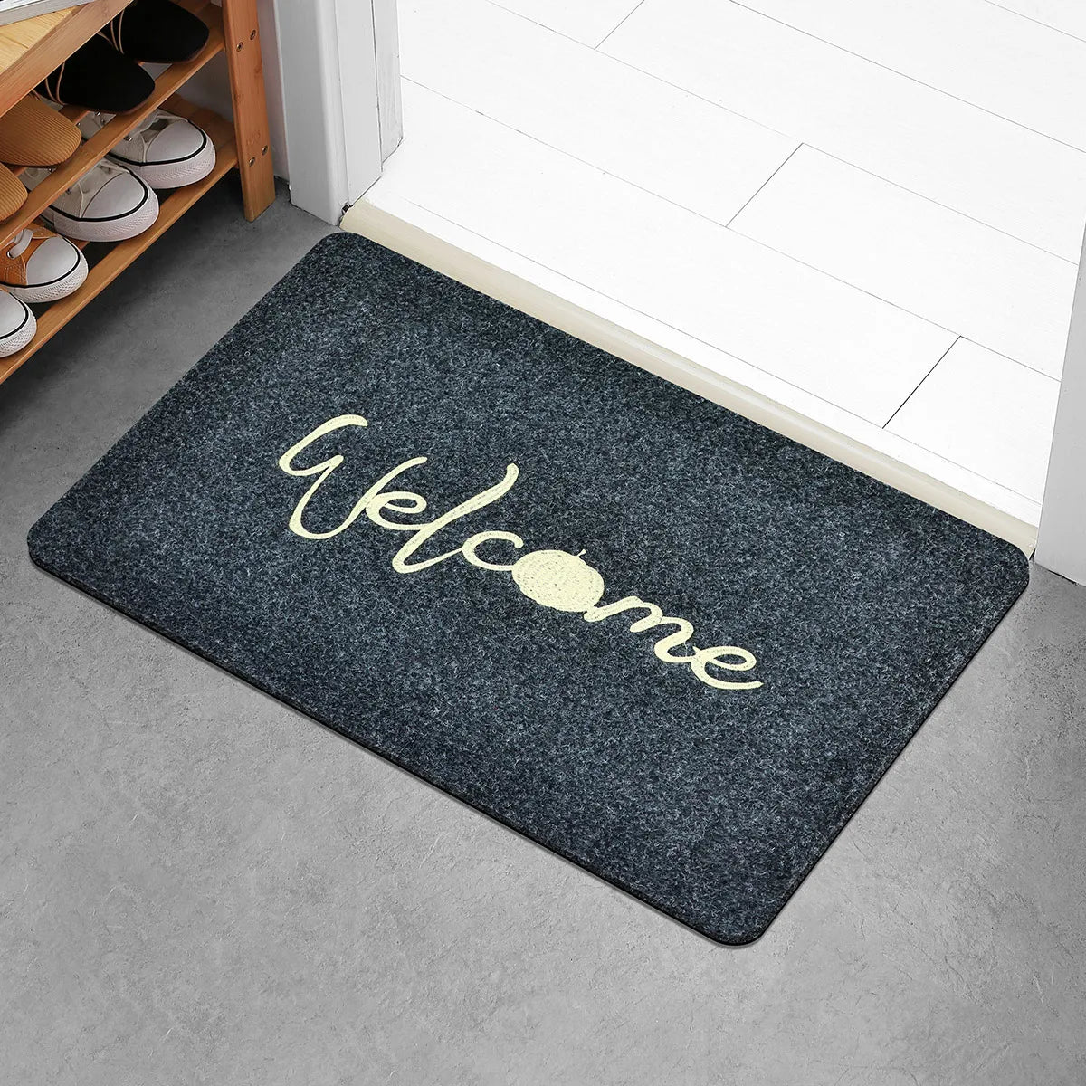 Navak Carpet Entrance mat, entrance mat, entrance mat, toilet, water absorbent mat, bathroom, non-slip, household, bedroom door, dirt, embroi