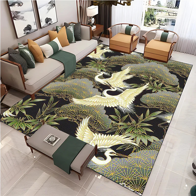 Navak Carpet Chinese Style Living Room Carpet Coffee Table Floor Mat Alfombra Rug Study Bedroom Bedside Home Decoration Non-slip Floor Mat