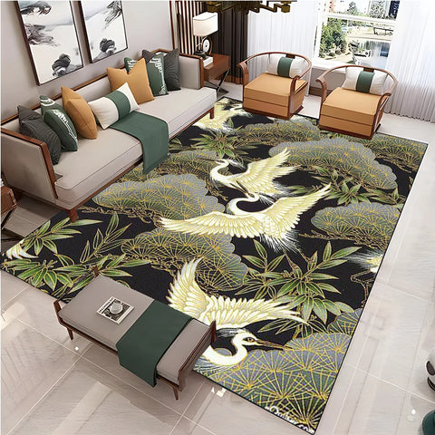 Navak Carpet Chinese Style Living Room Carpet Coffee Table Floor Mat Alfombra Rug Study Bedroom Bedside Home Decoration Non-slip Floor Mat