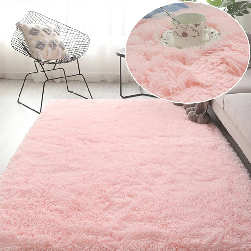 Navak Carpet Hairy Rainbow Rugs for Children Bedroom Soft Furry Carpets Living Room Kids Baby Room Nursery Playroom Cute Room Decor Area Rug