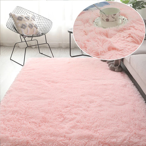 Navak Carpet Hairy Rainbow Rugs for Children Bedroom Soft Furry Carpets Living Room Kids Baby Room Nursery Playroom Cute Room Decor Area Rug