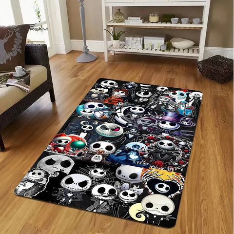 Navak Carpet Daily Picks Disney The Nightmare Before Christmas Jack Skellington Carpets for Girl Room Floor Mat Home Decor Non-Slip Rug Doormat