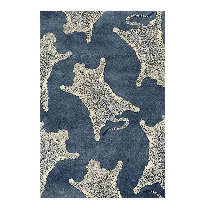 Navak Carpet Light Luxury Plush Lounge Rug Home Bedroom Decor Leopard Print Carpet Thicken Study Non-slip Mat Nordic Carpets for Living Room