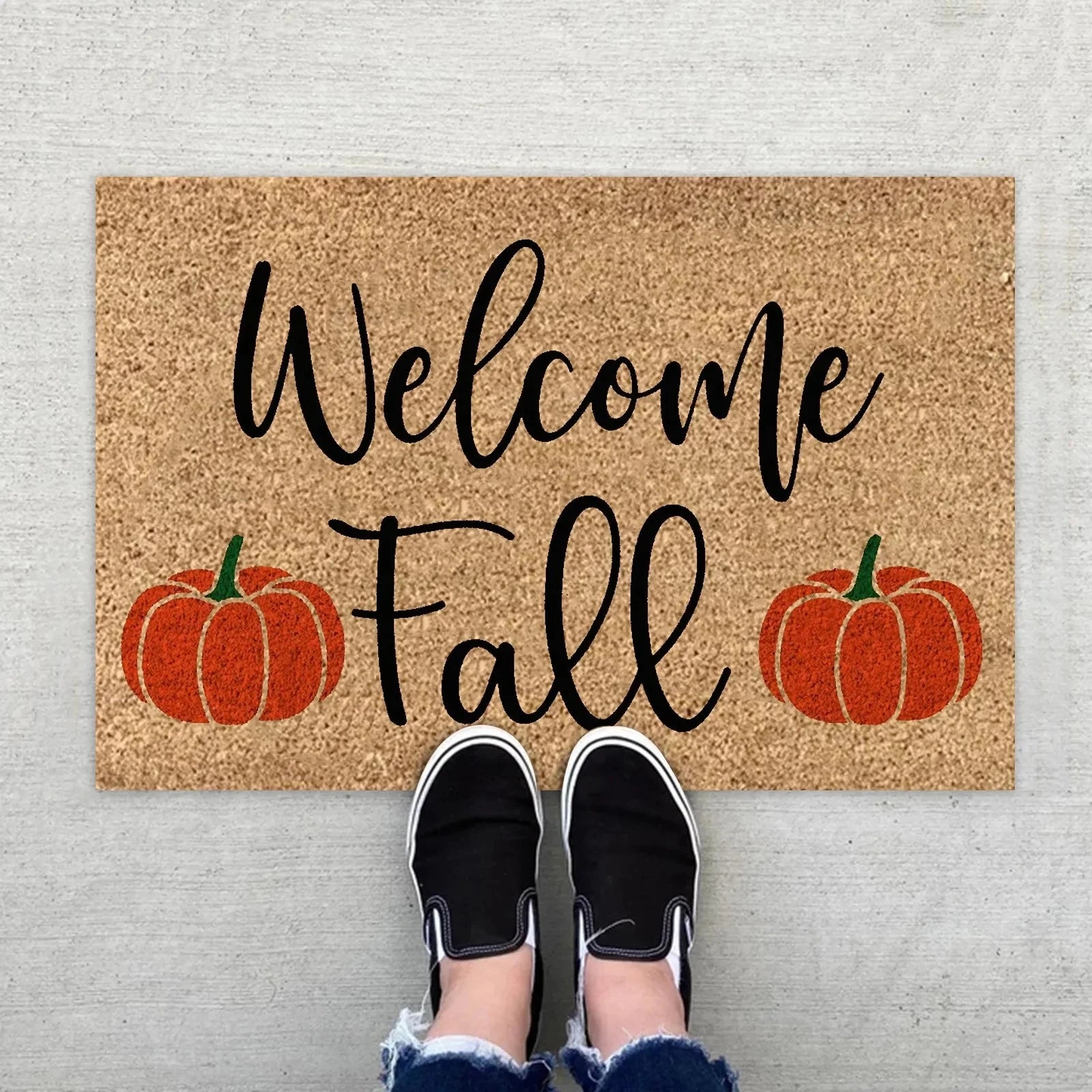 Navak Carpet Daily Picks DISNEY Sofa Autumn Welcome Carpet Door Pumpkin Floor Fall Seasonal Mat Thanksgiving Halloween Indoor Fuzzy Rugs Decorate
