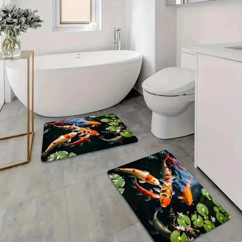 Navak Carpet 1PC Chicken Pattern Kitchen Rugs Non-Slip Home Door Mats Pop design Bathroom Rugs Bath Mat Carpet for Home Sink Laundry Decor