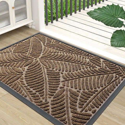 Navak Carpet Olanly Door Mats Indoor Outdoor Dirt Trapper Non-Slips Entrance Mat Washable Mats For Entryway Front Door Garden Door Mats Rugs