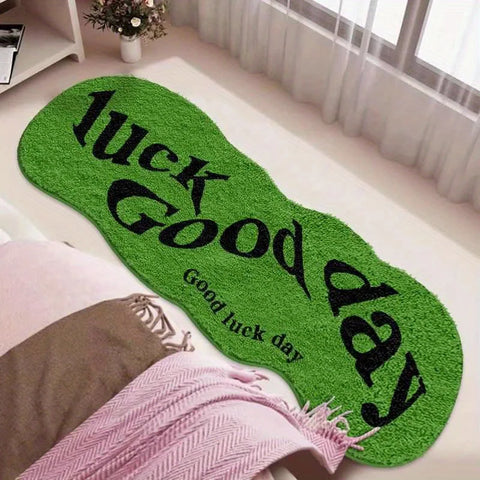 Navak Carpet Exclusive Picks Green Carpet Brings Good Luck To The Day Bedside Floor Mat Soft Non-Slip Doormat Rug For Bedroom Floor Mat Home Decor