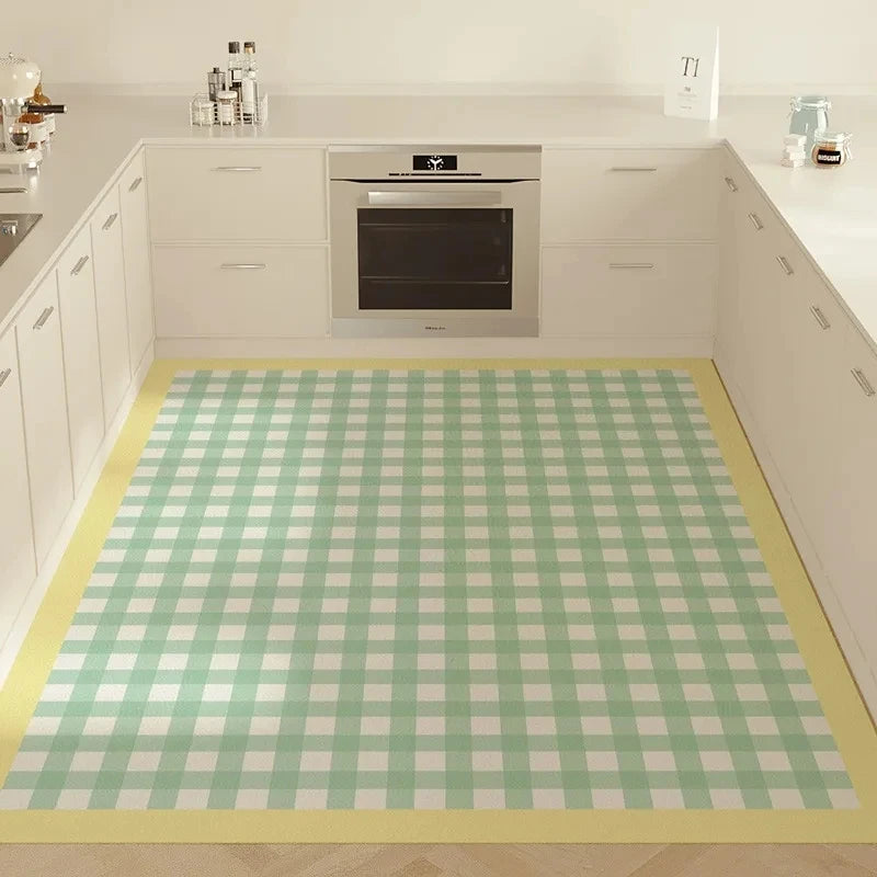 Navak Carpet Grid Pattern Carpet Dreamy Color Scheme Girlish Heart Decoration Anti Slip Rug Living Room Home Fashionable and Beautiful Mat