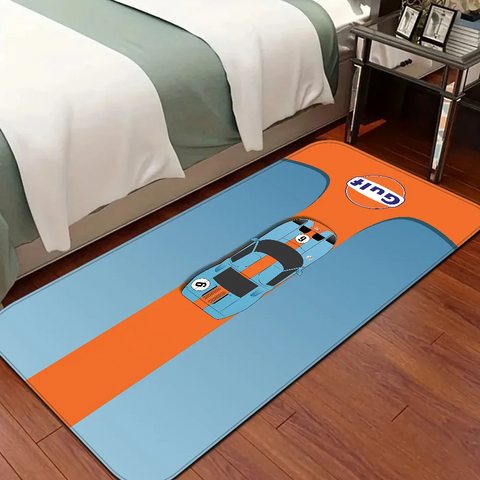 Navak Carpet G-Gulf Racing Car Room Mats er Anti-slip Modern Living Room Balcony Printed Welcome Rug